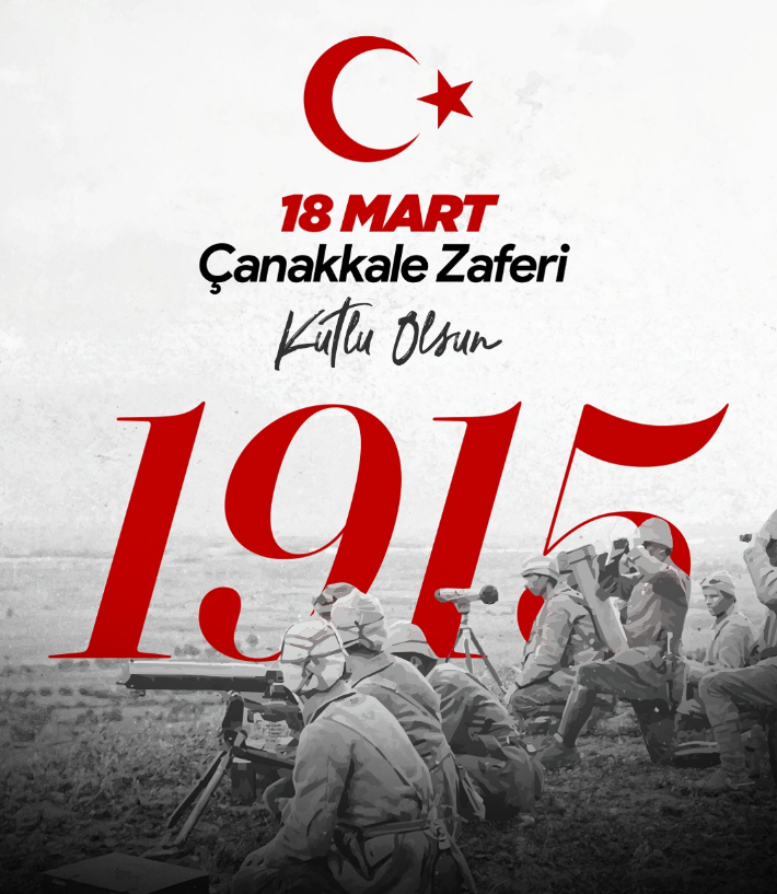 18 Mart Çanakkale Zaferi Kutlu Olsun! 
Çanakkale Zaferi'nin 111. yıldönümünde istiklal mücadelemizin bütün kahramanlarını şükran ve minnetle yâd ediyor, tüm şehitlerimize ve ahirete irtihal eden gazilerimize Allah’tan rahmet diliyoruz.