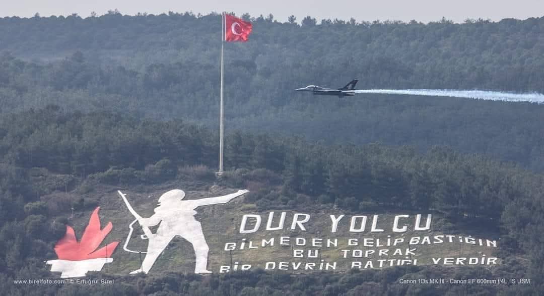 18 Mart Zaferimizin 111. Yılı 
Bu topraklarda milletimiz bağımsız ve onurlu biçimde yaşasın diye can verenleri;
Minnet ve rahmetle anıyoruz Aziz ruhları şad olsun.
TÜRK düşmanlarınıda lanetliyorum..
KADİM TÜRK MİLLETİ bu toprakların sahibi olarak sonsuza dek var olacaktır ✨🇹🇷