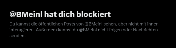 Politprimat's tweet image. Es hat ein wenig gedauert, aber nun ist es vollbracht.
Unsere blondeste Außenministerin aller Zeiten hat mich blockiert! #MeinlReisinger 
In Sachen #Meinungsfreiheit sind die #NEOS grüner als die Grünen.