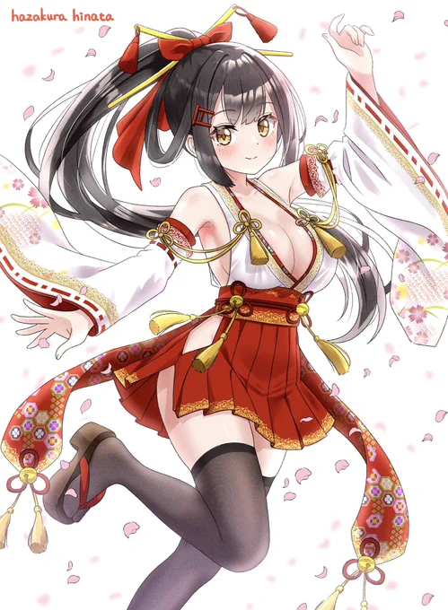 巫女服こよみちゃん! #イラスト