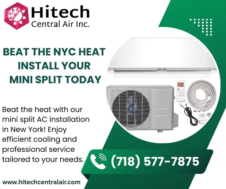 inc_hitech's tweet image. Beat the heat with our mini split AC installation in New York! Enjoy efficient cooling and professional service tailored to your needs. Call us: (718)-577-7875 or visit: hitechcentralair.com
#ACInstallation, #HVACServices, #IndoorComfort, #HomeCooling, #ACMaintenance