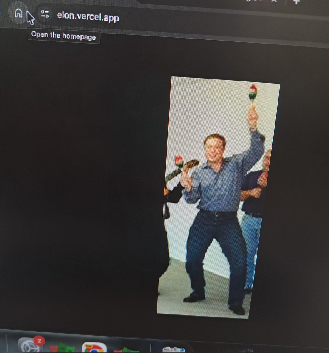 Who did this 😭 
elon.vercel.app