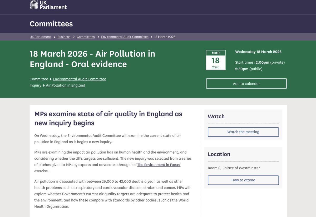 Clean Air in London tweet media