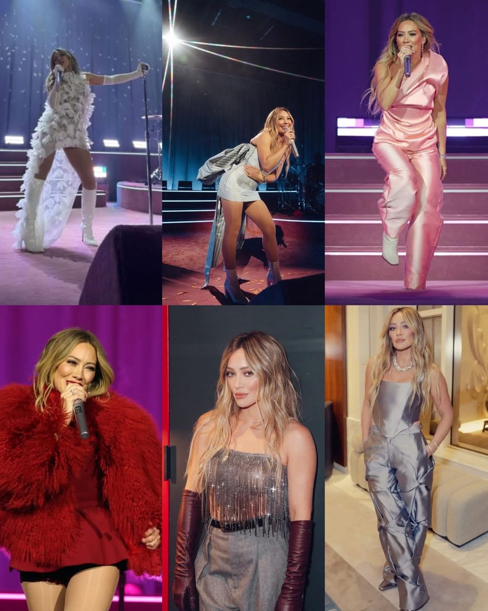 HiLiran_israel's tweet image. Which looks that Hilary Duff wore in Small Rooms, Big Nerves did you like the most? #fashion #hilaryduff #looks #smallroomsbignerves #concert #music #style #LuckOrSomething