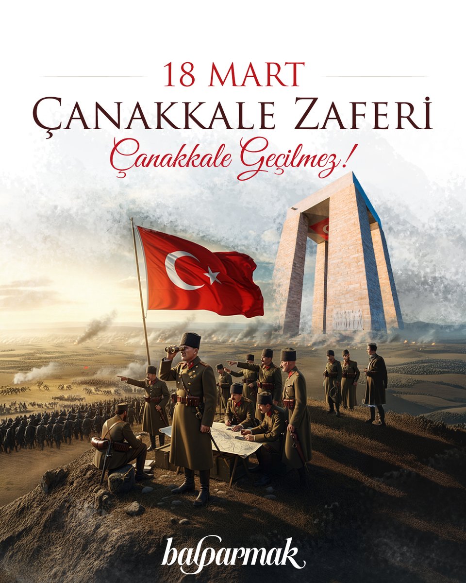 apitera_tr's tweet image. Çanakkale Zaferi’nin 111. yılında başta Mustafa Kemal Atatürk olmak üzere tüm kahramanlarımızı saygı ve minnetle anıyoruz.

#Balparmak
