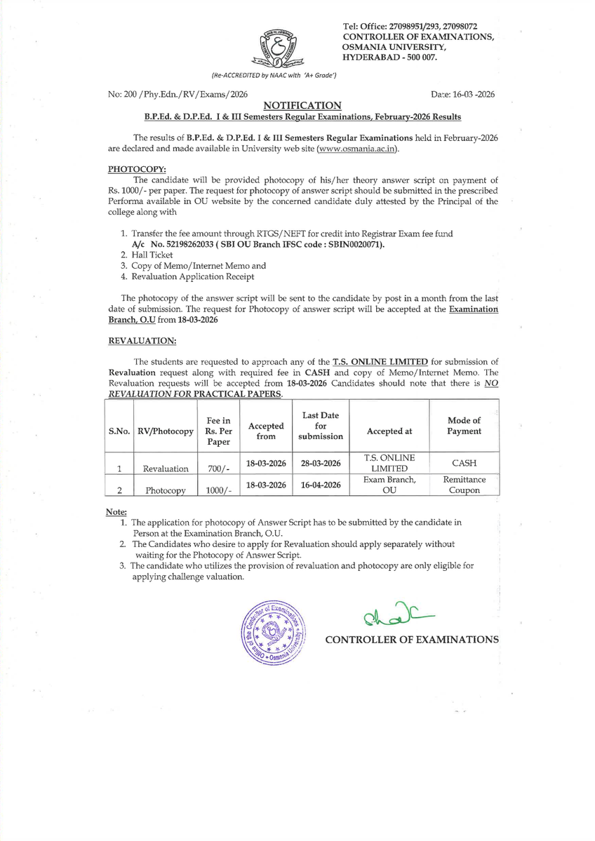 Osmania University tweet media