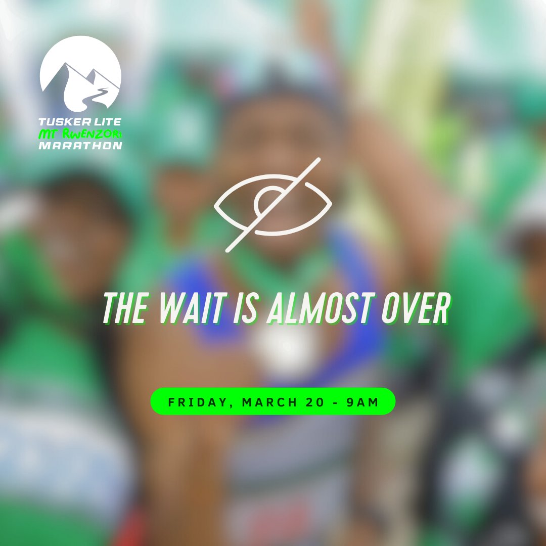 We've been cooking, preparing, and we're almost ready.  

Friday.
March 20th.
9am.

Watch this space. 👀 

#TuskerLiteRwenzoriMarathon