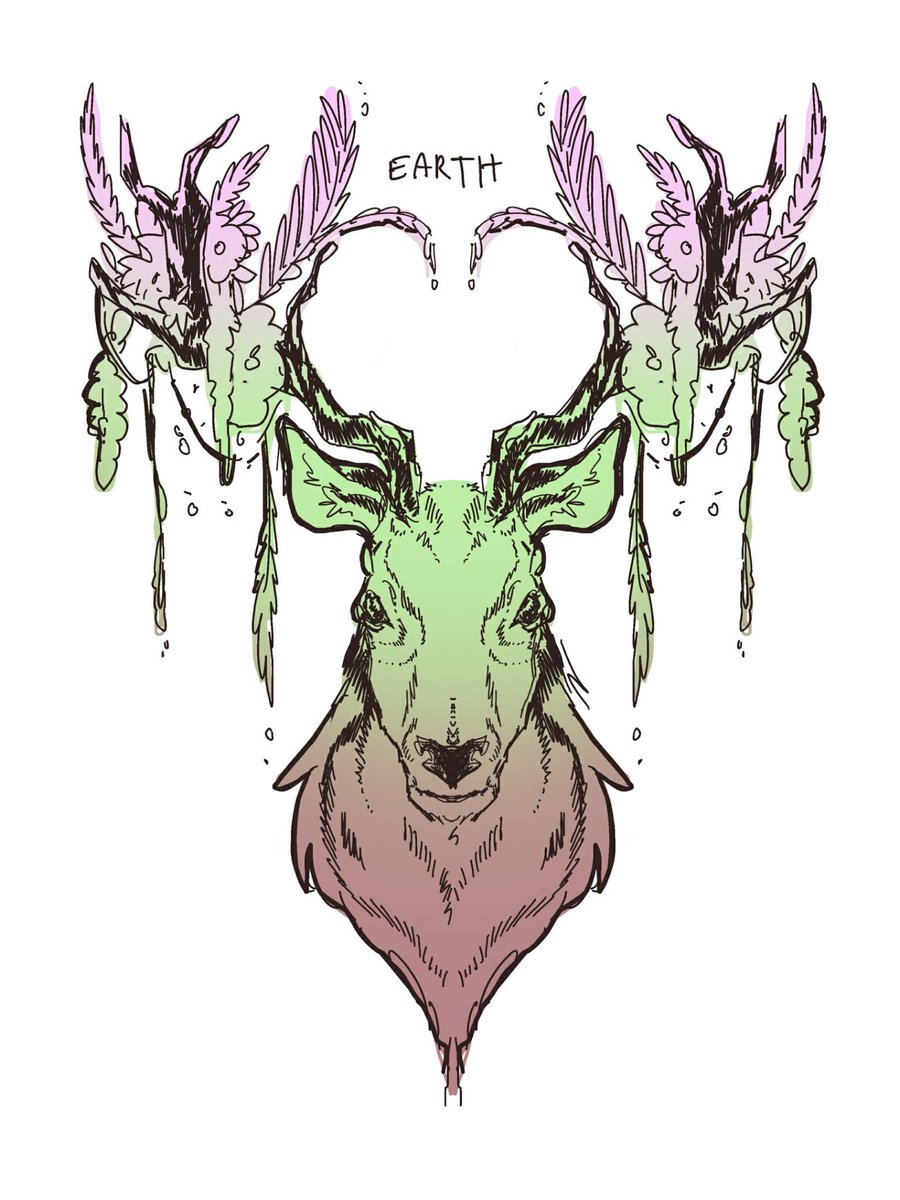 eizaamkc's tweet photo. Drawing animals that represent elements (My opinion) https://t.co/idtaBllroh