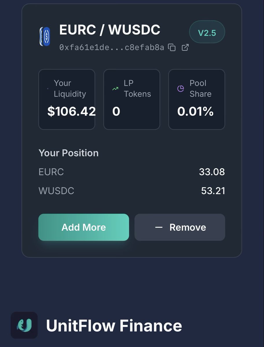หลังจากที่ใช้งาน DEX บน <a href="/UnitFlowFinance/">UnitFlow Finance</a>  ได้
ก็มาฝาก LP กันครับ สำหรับที่ใครใช้งาน <a href="/arc/">Arc</a>  testnet