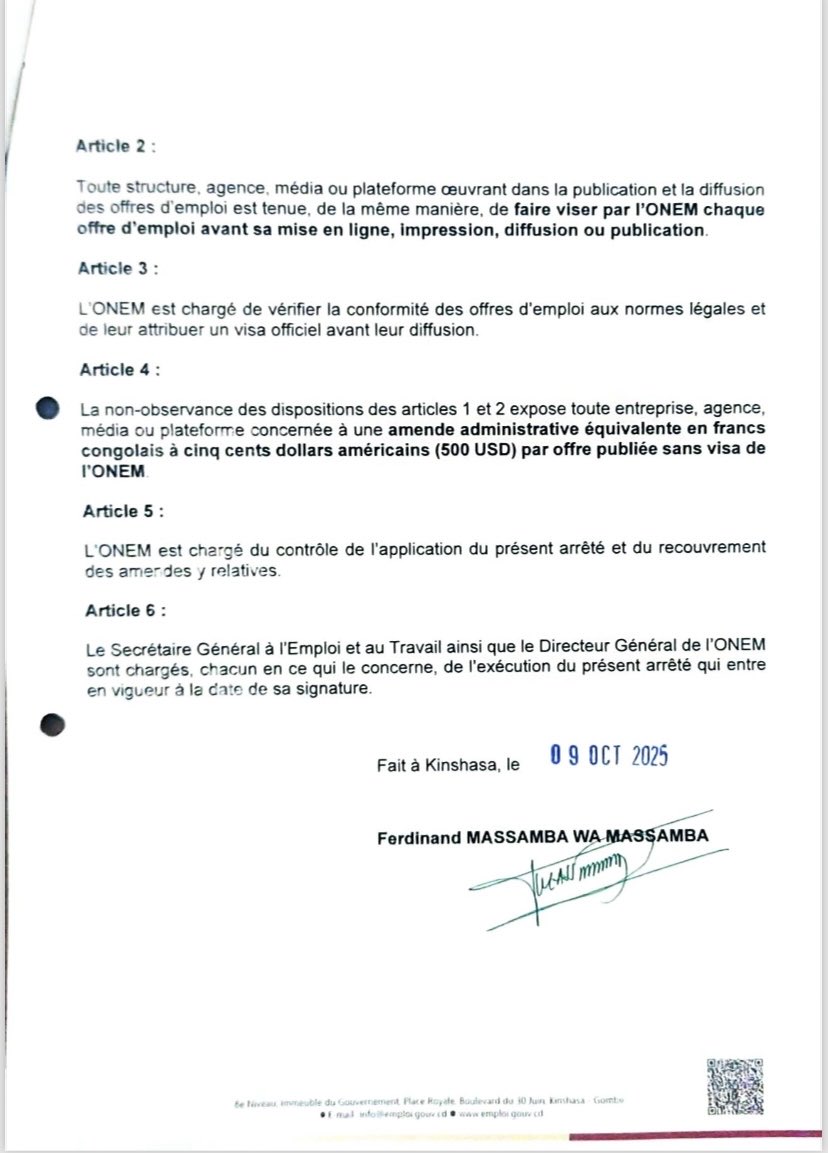 ONEM RDC tweet media