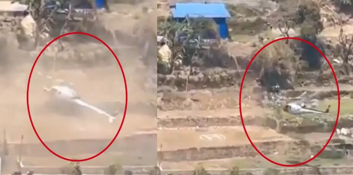 bstvlive's tweet image. नेपाल : नेपाल के खोतांग में हेलीकॉप्टर क्रैश

➡लैंडिंग के दौरान हेलीकॉप्टर दुर्घटनाग्रस्त
➡9N-AFQ हेलीकॉप्टर लैंडिंग के समय क्रैश
➡हेलीकॉप्टर से अंतिम संस्कार में जा रहे थे
➡हादसे में एक यात्री घायल, बाकी सुरक्षित
#Nepal #HelicopterCrash #Breakingnews