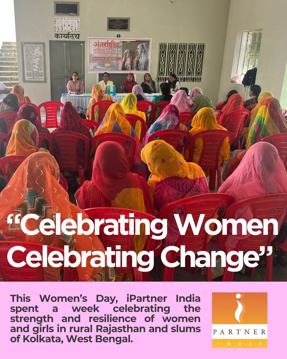 ipartnerIndia_T's tweet photo. Last week, iPartner India marked #WomensDay across villages in Rajasthan &amp; slums of Kolkata, West Bengal, amplifying voices of women &amp; girls leading change in their communities. Through the #RakshanProject, we ensure every girl grows up safe, educated, and
empowered. #EmpowerHer https://t.co/DpMBvMZQ3u