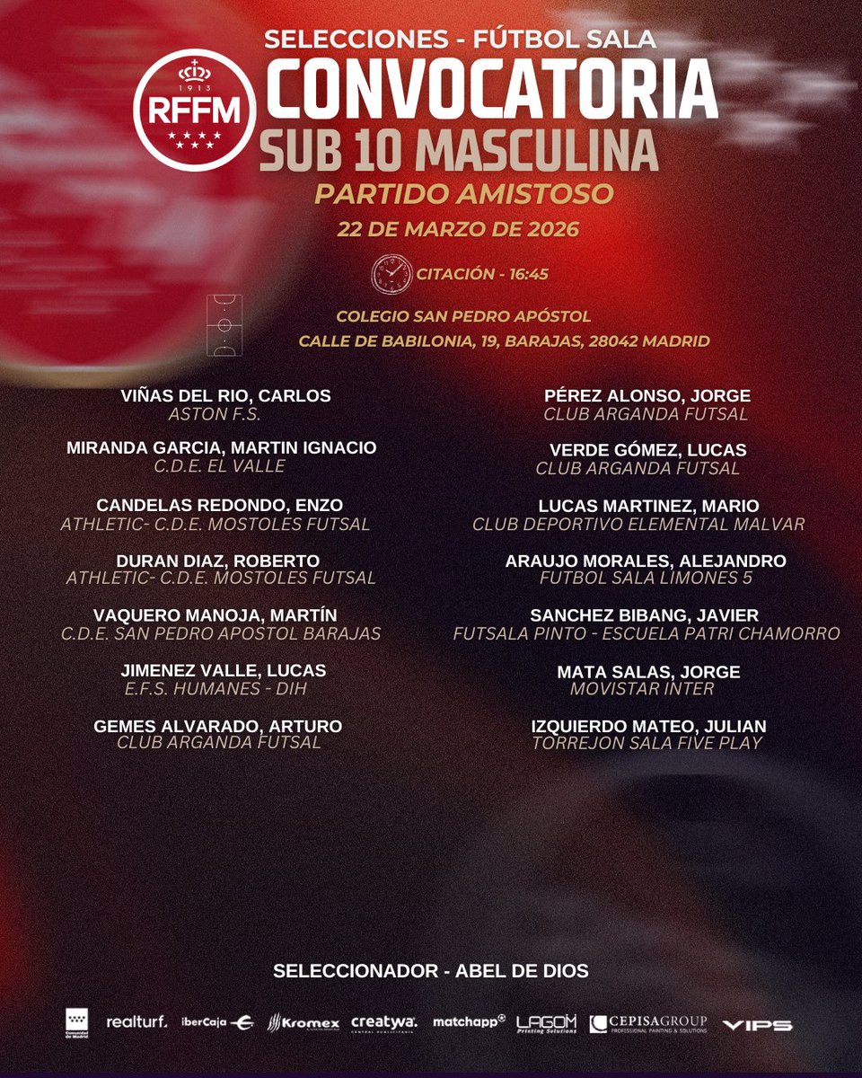 Comité de Fútbol Sala - RFFM tweet media