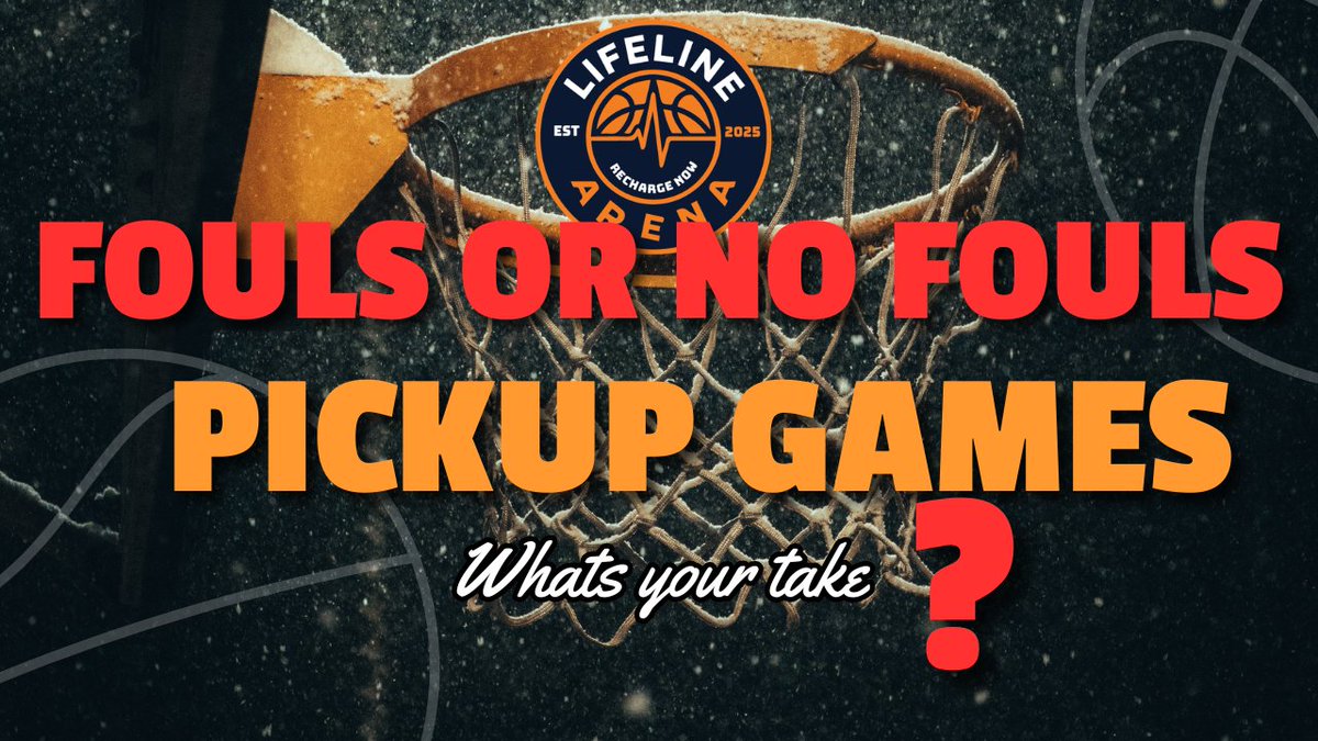 What’s your take on calling fouls during pickup games at Lifeline Arena
Should players call fouls or just play through contact?
Vote below 
1️⃣ Call fouls (keep it fair)
2️⃣ No foul calls (play through everything)
3️⃣ Only obvious fouls
4️⃣ Depends on the game intensity