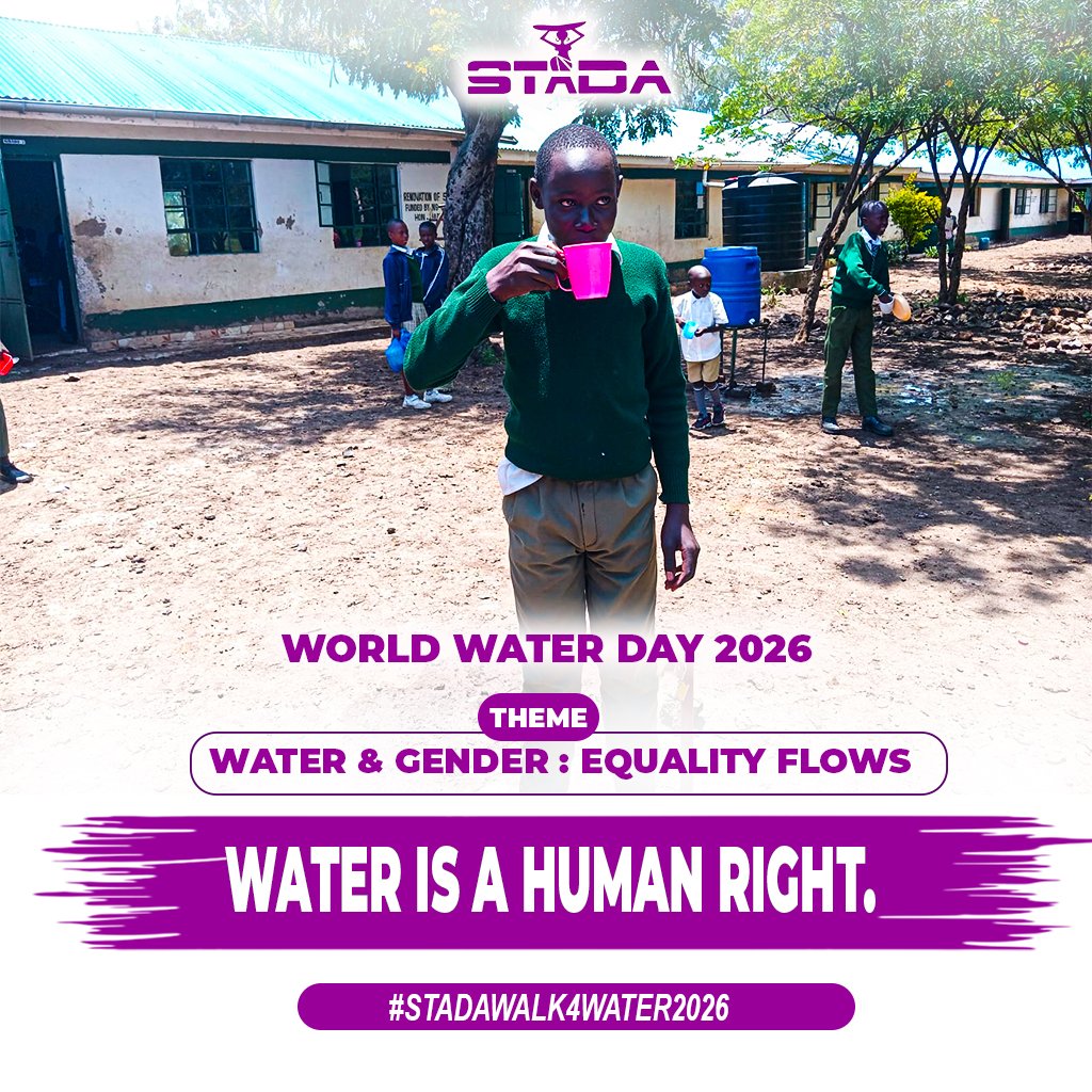 stadakenya's tweet photo. Access to safe water and sanitation is a human right. But for millions of women and girls, it is still a daily struggle. @stadakenya #STADAWaterJusticeWalk https://t.co/CrkpS37Voq