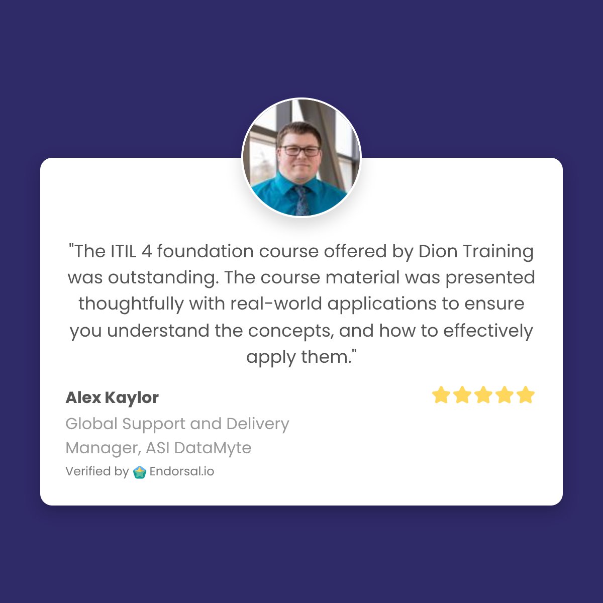 Thanks, Alex Kaylor! Check out what our students are saying about our courses at DionTraining.com