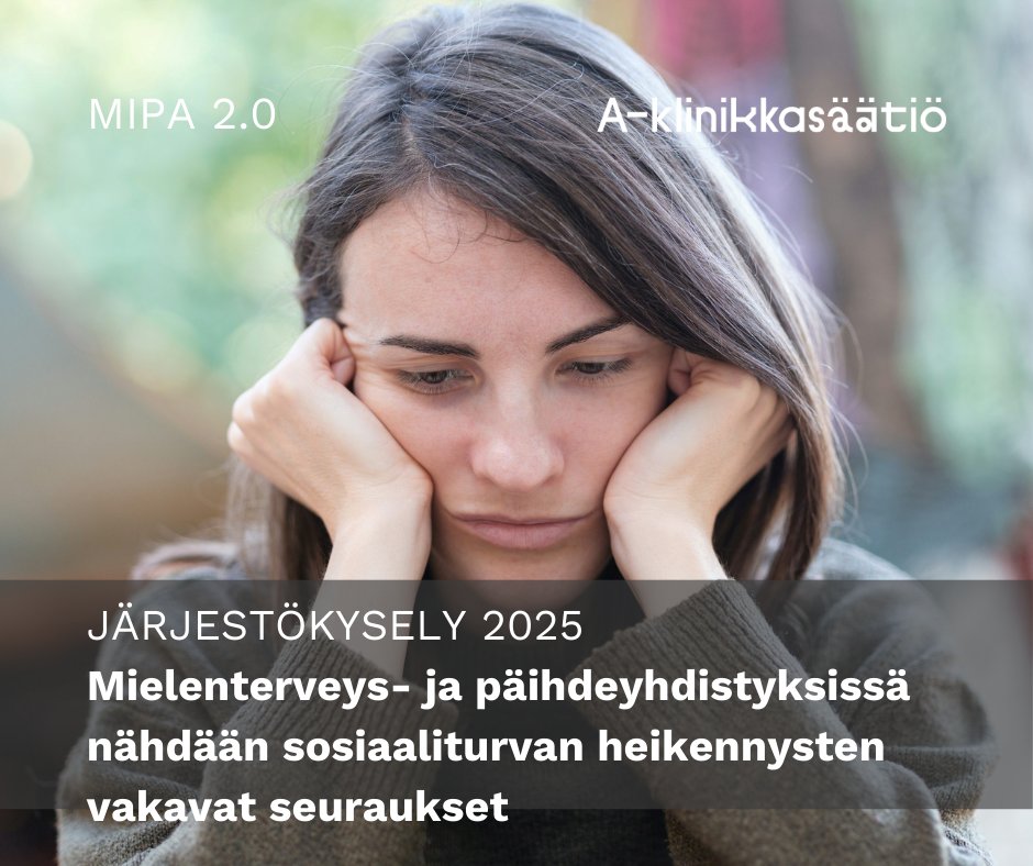 MIPAverkosto's tweet photo. MIPA 2.0 -kysely (147 yhdistystä): sosiaaliturvaleikkaukset ja sote-asiakasmaksujen nousu kuormittavat toimintaan osallistuvien arkea. Ahdistus kasvaa (88 %) ja luottamus tulevaisuuteen heikkenee (62 %). Ruoka-avun tarve ja velkaantuminen korostuvat. 
Lue: https://t.co/8COmRhbhkM https://t.co/35v4O9FZsL