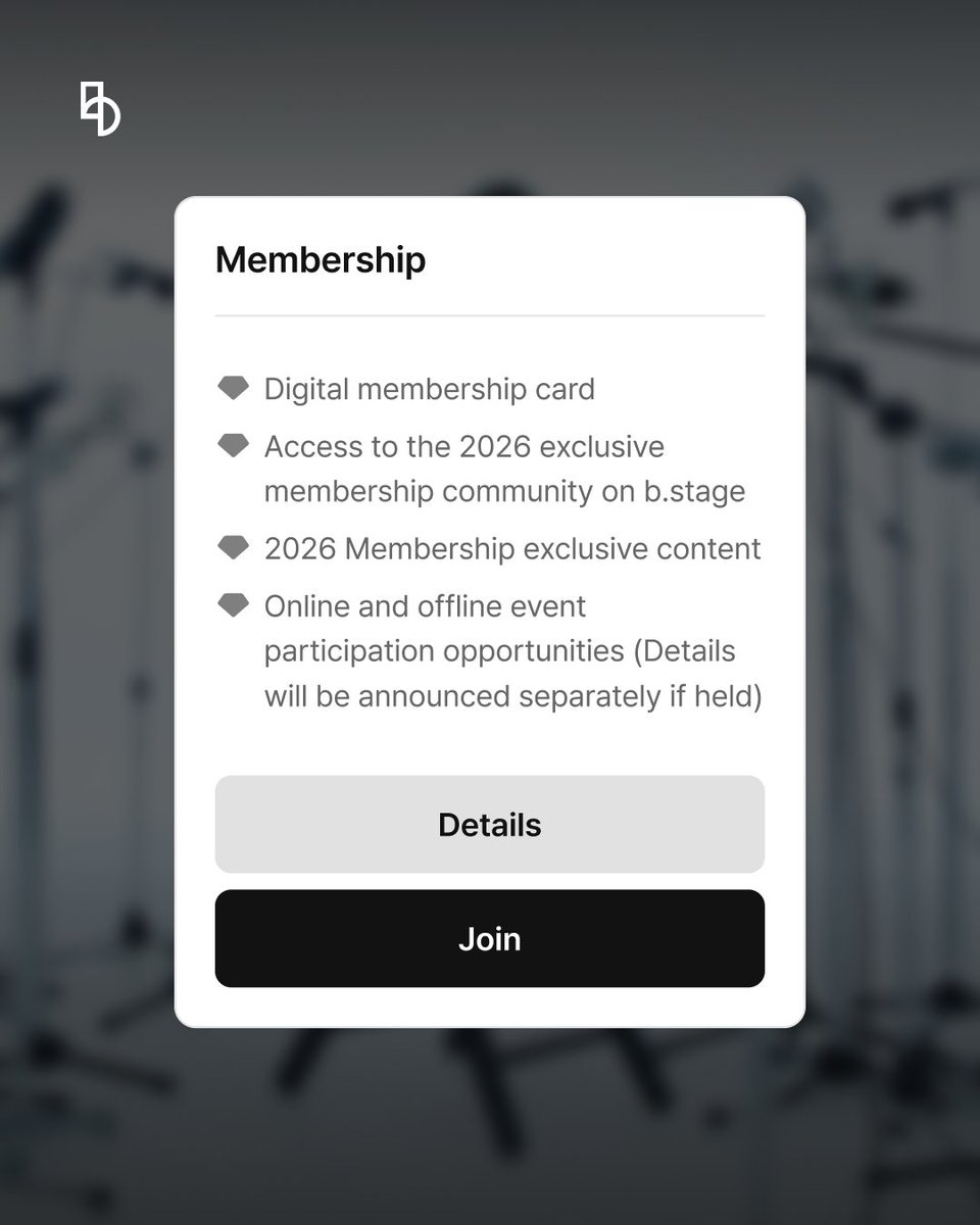 b.stage | 비스테이지 tweet media