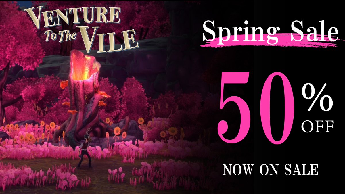 VTTV_JP's tweet photo. ／
  #VenturetotheVile 🦌
  #PlayStation #SpringSale 実施中🌸
＼

50%OFFのセール価格にて販売中！

ストアURLはこちら
🎮PlayStation
https://t.co/JZtwMh6hey
⏰2026/4/8(水) 23:59 (JST)まで！

🎮Steam
https://t.co/vOAxrjALrc
⏰2026/3/27(火) 2:00 (JST)まで！

#VTTV #メトロイドヴァニア https://t.co/MPFsycSNmA