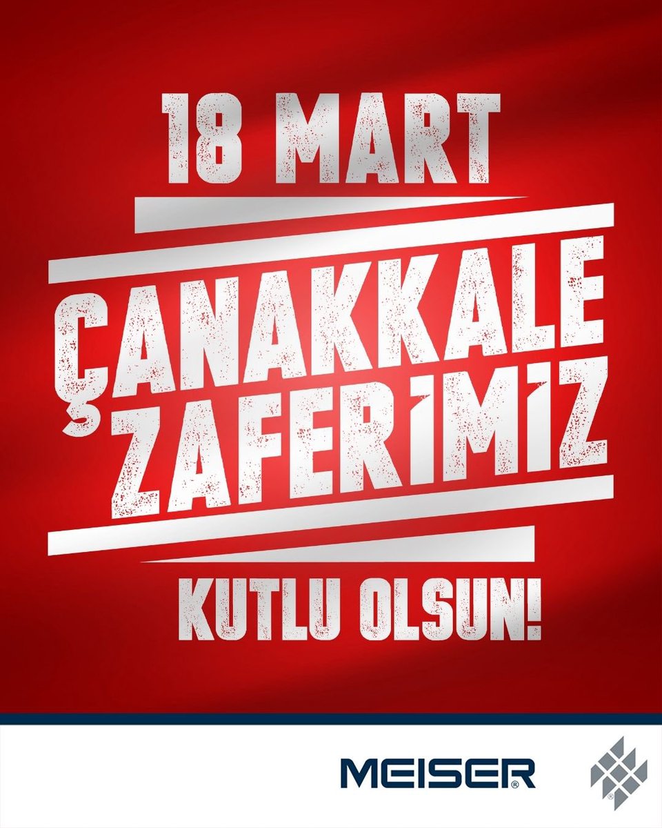 Bugün 18 Mart… Bir milletin inancıyla imkânsızı başardığı, cesaretin tarihe kazındığı gün.

Başta Gazi Mustafa Kemal Atatürk olmak üzere, Çanakkale’de destan yazan tüm kahramanları saygı, rahmet ve minnetle anıyoruz.

#18Mart #ÇanakkaleRuhu #MinnetleAnıyoruz