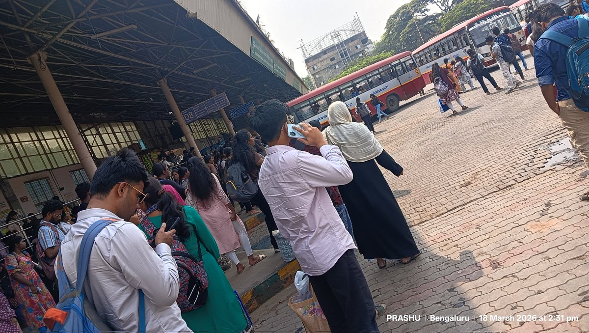 prashanthkvbabu's tweet photo. No buses to Chintamani from Majestic @KSRTC_Journeys @osd_cmkarnataka @drmcsudhakar @YathishKumarS5 @TheKannadiga_RF https://t.co/Xo1eDH0agA