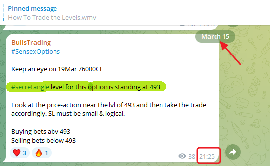 Bullstrading's tweet photo. On Sunday the #secretangle lvl of 493 ws shared
Just have a check today's low
491
The option rocketed From 493 to 1044
111% RoI
550+ Points up within single day
R:R= 1 : 18
And the best thing is : the lvl ws shared 2days in advance
#sensexOptions
#Gann
#secretangle
#gannangles https://t.co/9Wv7gtUtZN