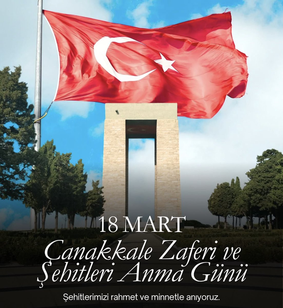 18 Mart Çanakkale Zaferi’nin 111. Yıldönümünde, Şehitlerimizi Rahmet ve Minnetle Anıyoruz.