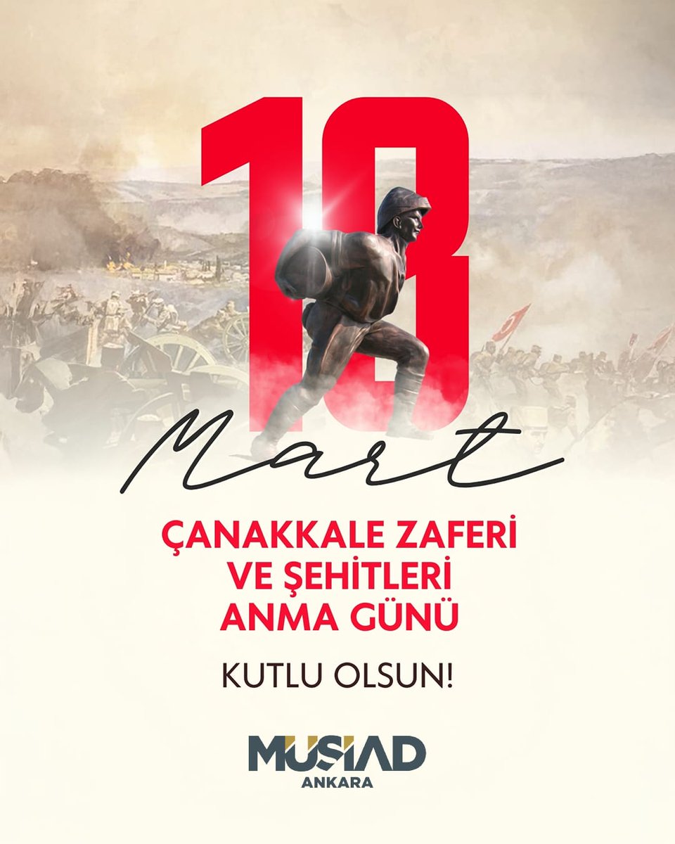FatihBilalYulek's tweet photo. “Çanakkale Geçilmez!" sözünü tarihe altın harflerle kazıyan, bağımsızlık mücadelemizin meşalesini yakan büyük zaferin 111’inci yıl dönümündeyiz.

Vatan topraklarını savunmak için canlarını feda eden aziz şehitlerimizi ve gazilerimizi saygı, minnet ve rahmetle anıyorum.

#18MartÇanakkaleZaferi 🇹🇷