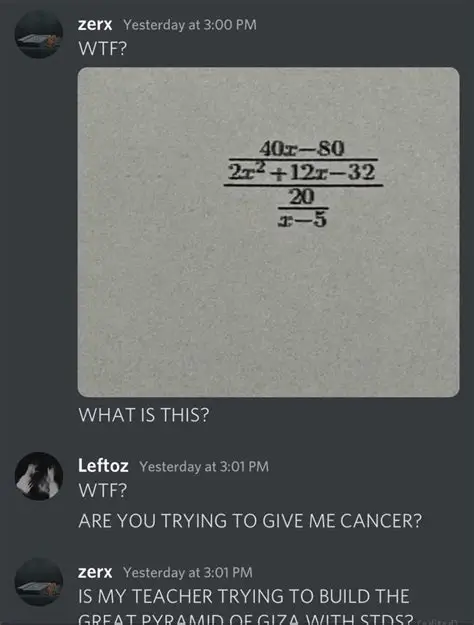 Discord Messages With Threatening Auras tweet media