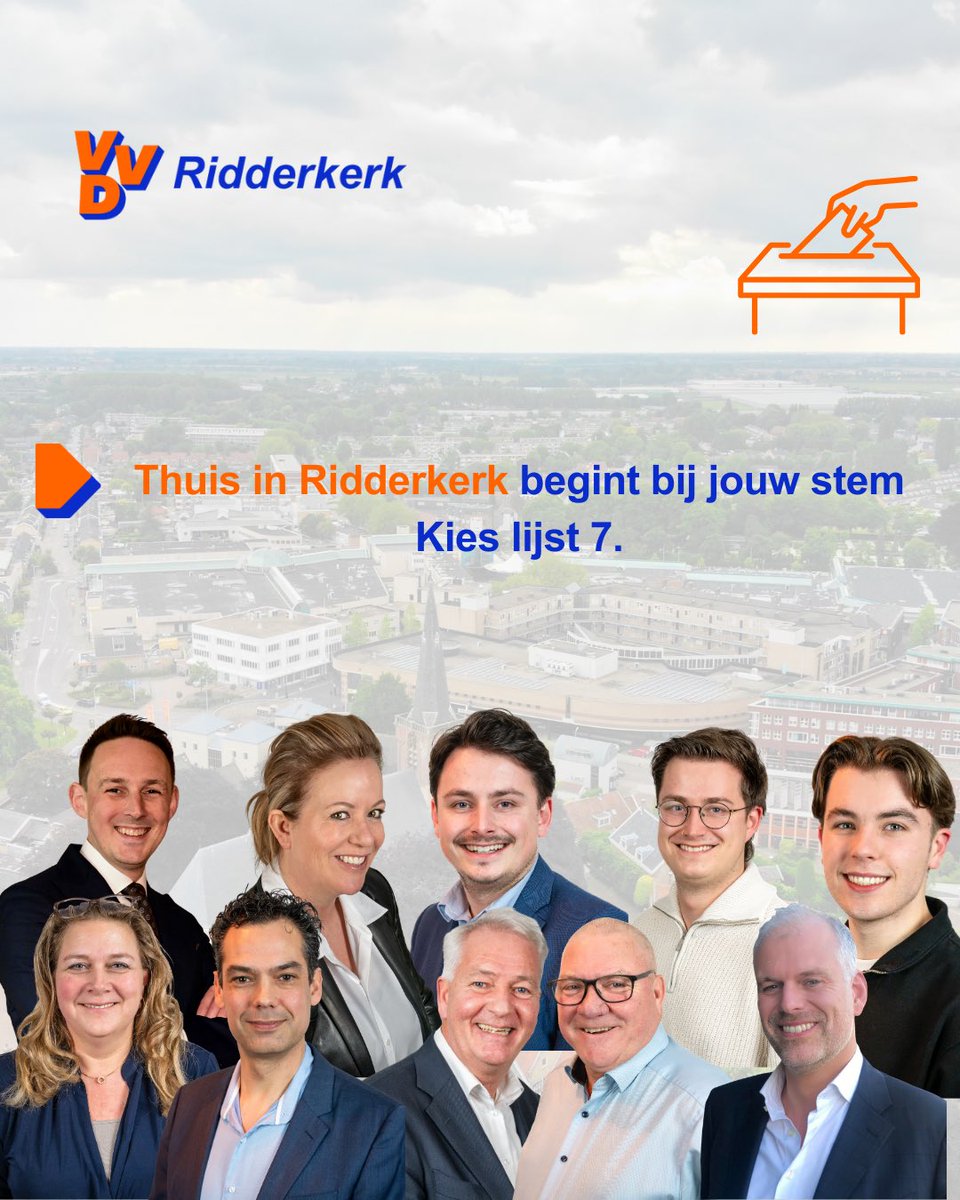 🗳️ Vandaag is het zover

Ga stemmen en kies voor een Thuis in Ridderkerk💙

👉 Stem VVD Ridderkerk – lijst 7

#ridderkerk #stem #vvd #verkiezingen #vote
