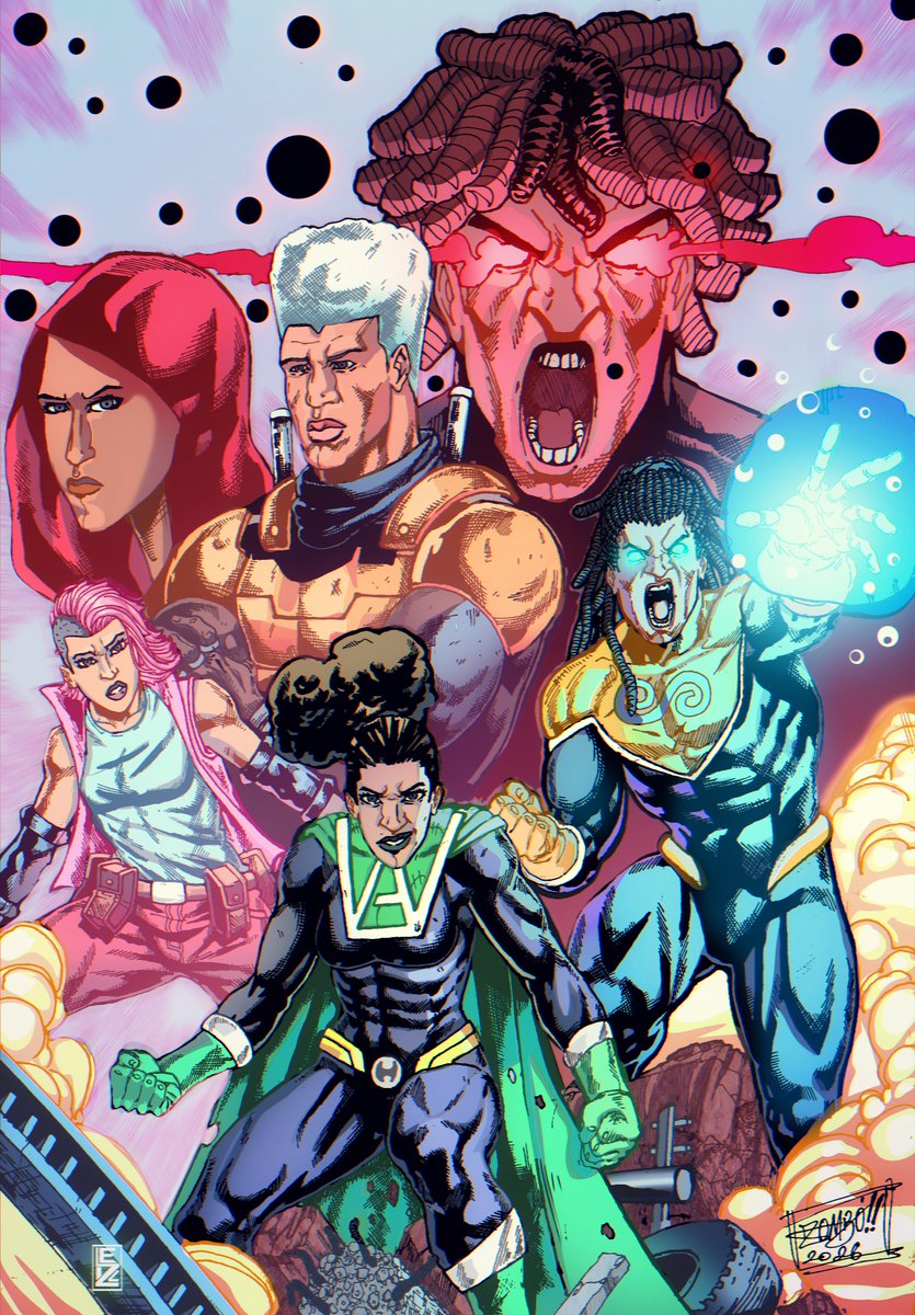 maniakverse's tweet photo. Another glorious day of the week! And another awesome poster for the ultimates heroes Illustrated by @alimedia and colors by @elizz_hezekiah 

#art #artist #artwork #artoninstagram #artoftheday #afrimaniaks_studios #graphics #ArtistOnTwitter #colorist #comics #illustrator https://t.co/ctbTTD1Tec