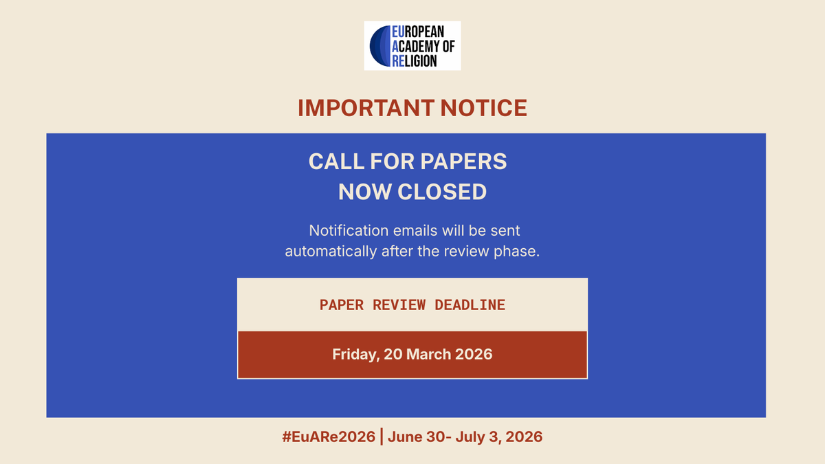 European Academy of Religion tweet media