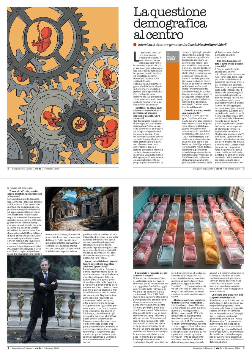 La questione demografica e le sue conseguenze, dentro la rivoluzione dell'ordine mondiale.
Una intervista su «Via Po Economia».