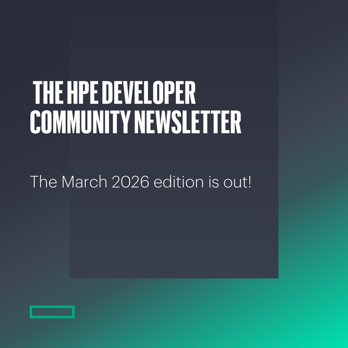 HPE Developer Community tweet media