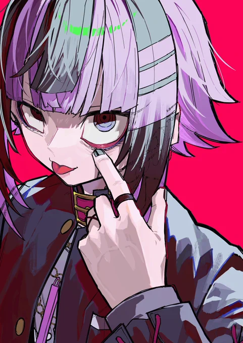 このイラストで描いてたやつですー!!!!(σ-`д・')アッカンベー