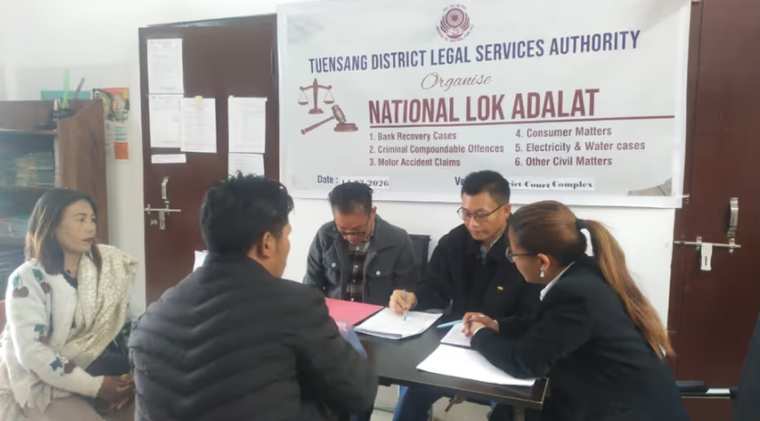 384 cases settled in Nagaland during first quarter National Lok Adalat.