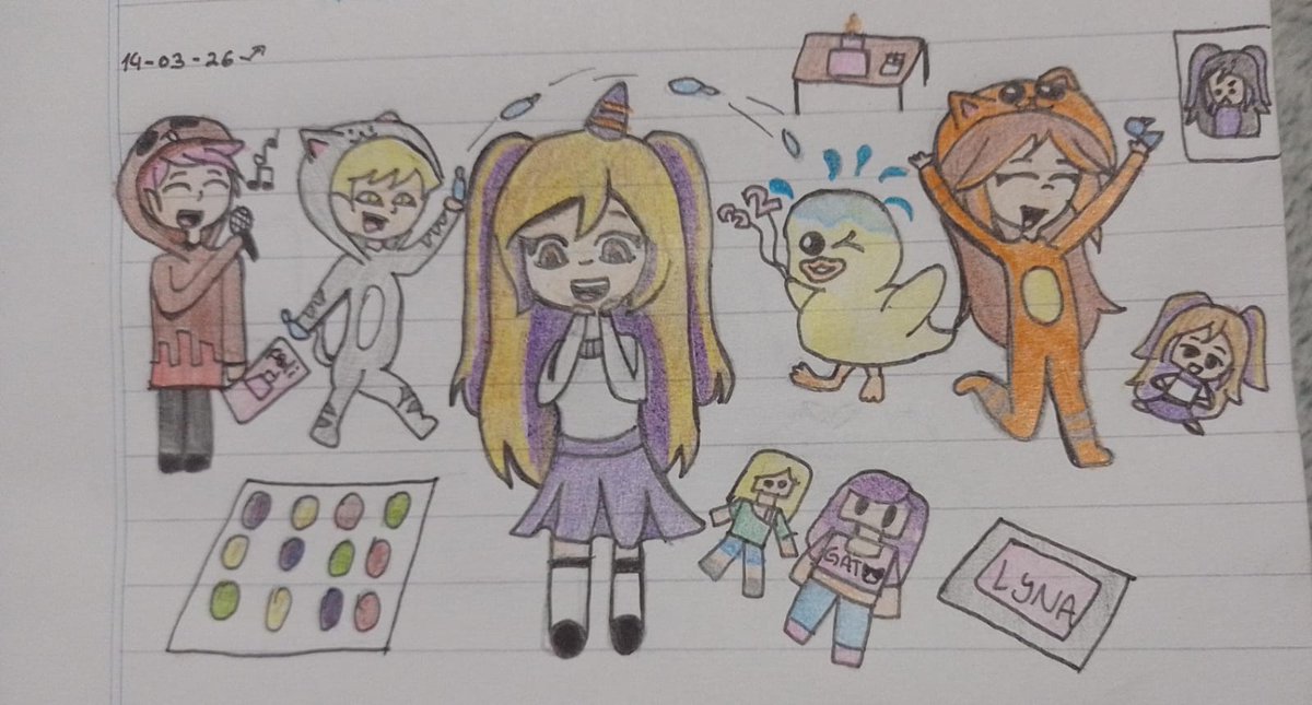 Ruuuthxvallejos's tweet photo. #LynaBDAY
FELIZ CUMPLE @SrtaLyna !!! 🤍🤍🤍 Enserio me hace tan feliz verte crecer junto a ti, gracias gracias gracias por todo y que la pases súper bien🤍💜 cómo es de costumbre, hice dos dibujos para festejar y cantar el "feliz cumpleaños a ti" 💖 https://t.co/KlL8oXUfz6