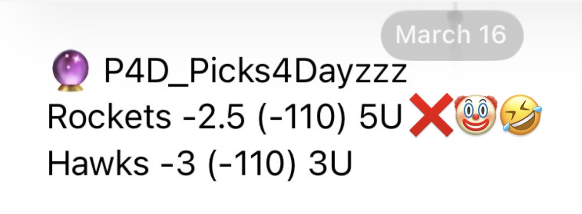 Picks4dayzzz EXPOSED 🤡🤥❌📉 tweet media