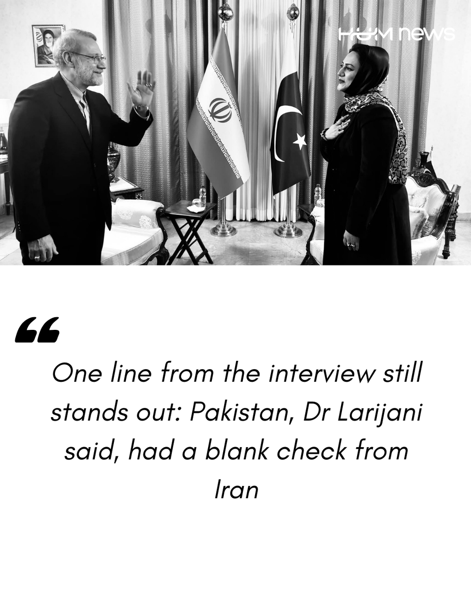 In Nov'25 <a href="/asmashirazi/">Asma Shirazi</a> sat down with Dr Ali Larijani <a href="/alilarijani_ir/">Ali Larijani | علی لاریجانی</a> during his Pakistan visit. After his assassination, that interview has taken on a different light.
She remembers Larijani as a warm, deeply read and unusually graceful statesman.
