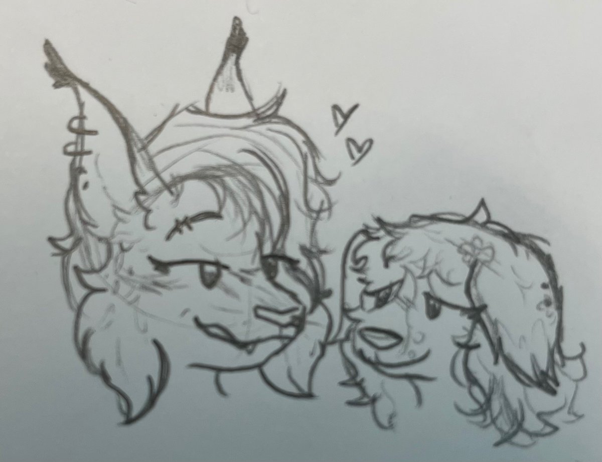 GatoTheWolf's tweet image. Who up for some sona au art 

Making my own characters heh, Here’s the lesbians 

#sona #ocart