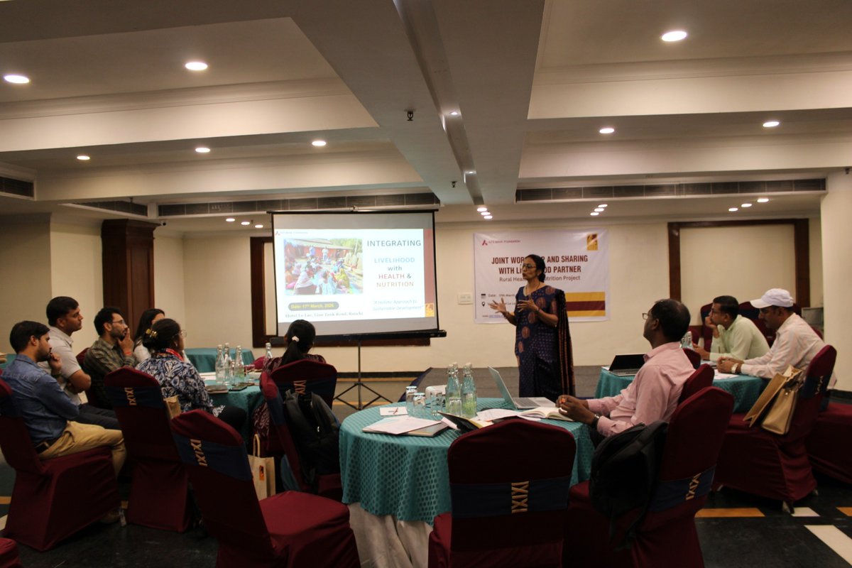cini_india's tweet photo. CINI organized an interface meeting supported by #axisbankfoundation on strengthening collaboration between CINI and #PRADAN, while exploring new opportunities to enhance joint interventions in Khunti and Dumka districts of Jharkhand. https://t.co/tipoAbueSX