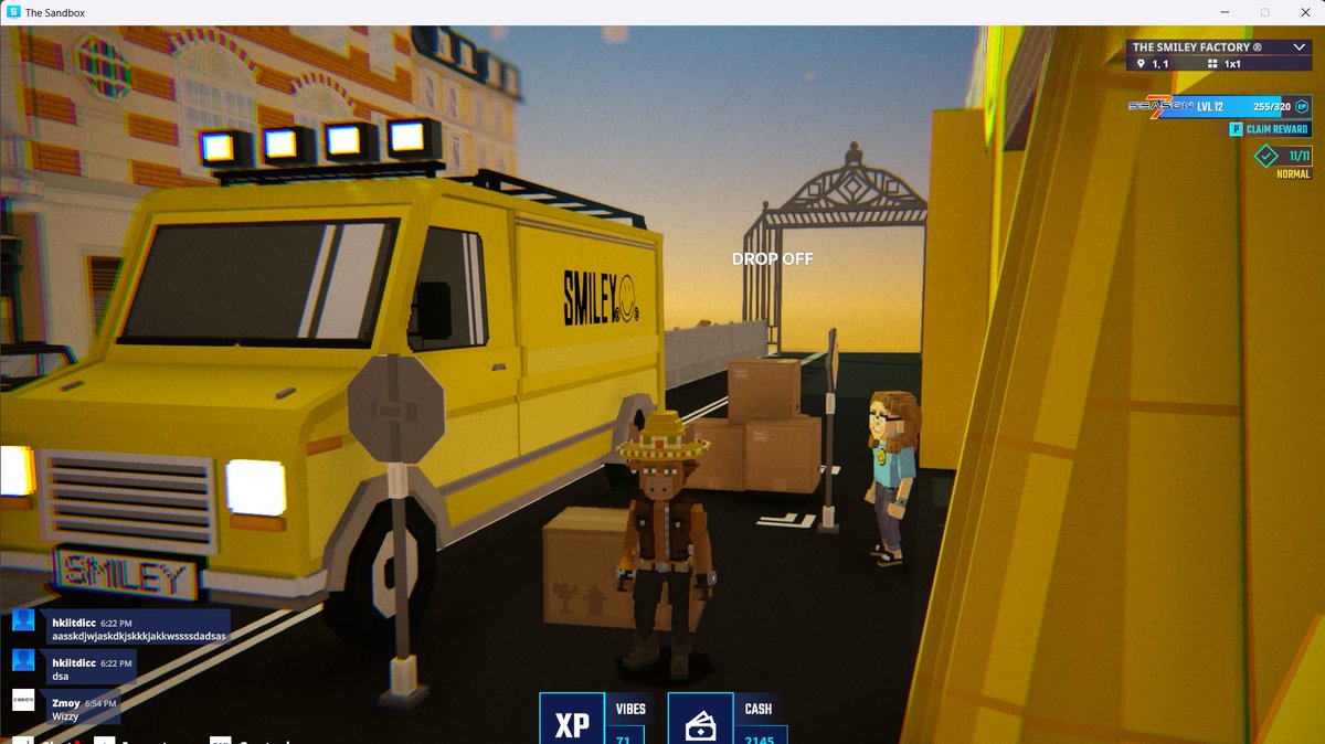 Dingas92's tweet photo. Delivery truck found. Mission accomplished in The Sandbox Season 7. @TheSandboxGame  https://t.co/RvF8vxELU4 #Season7 https://t.co/PiKqlXk9Vn