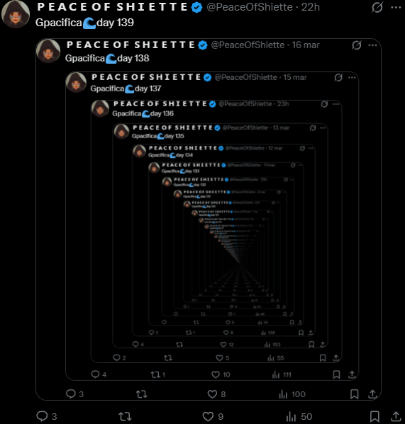 PEACE OF SHIETTE tweet media