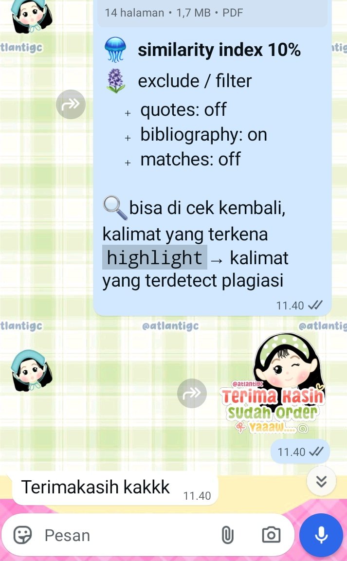 Mpiww cek turnitin/plagiarisme tweet media