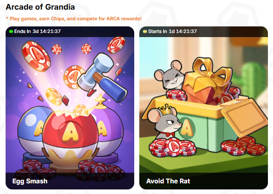 High Score guide: S5 Mini-Game 🎮🐭

Rules to win:

🎲 Pay Chips to enter
⏳ 180 seconds on the clock — if timer hits zero, rewards are wiped

Strategic plays:
"Know when to hold. Know when to fold." 👑

<a href="/LegendofArcadia/">Legend of Arcadia | Tournament S5 - Coming 🔜</a>