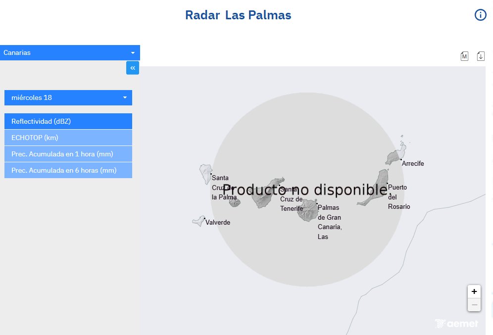 TenerifeMeteo's tweet photo. No es de recibo es que en un invierno como este, y a las puertas de una situación muy complicada para Canarias, sigamos sin tener disponible el radar, una herramienta fundamental para conocer en tiempo real cómo se desarrolla el fenómeno.
Solución ya @AEMET_Esp @AEMET_Canarias https://t.co/hQnCEYWjne