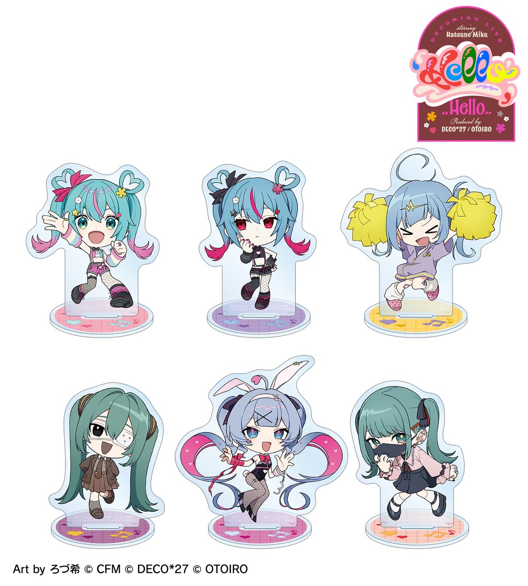 デコミクLIVE starring 初音ミク『Hello』 ちびキャラ Art by ろづ希 各種商品