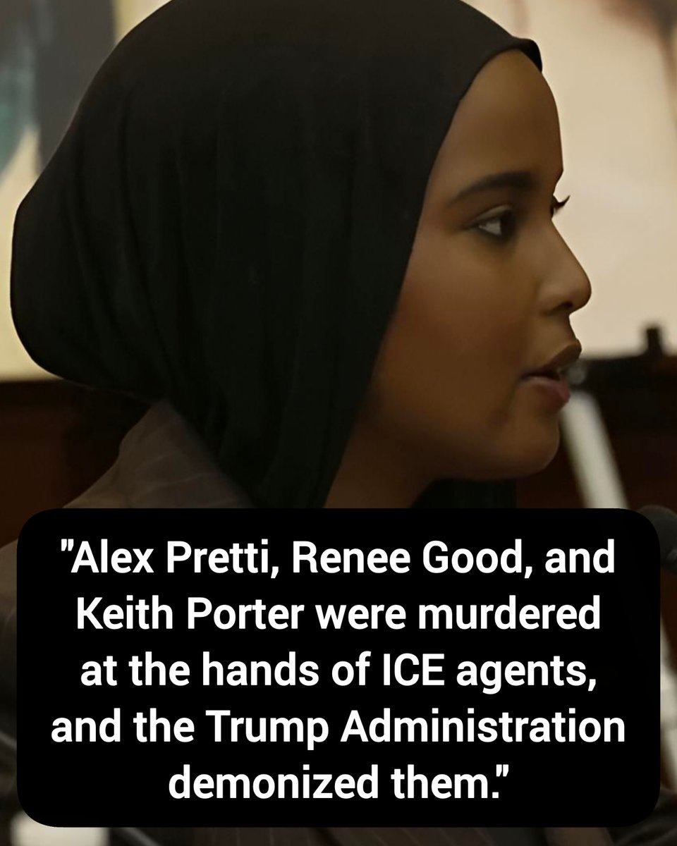 DavidJHarrisJr's tweet image. Somali-American teenager: "Alex Pretti, Renee Good, and Keith Porter were murdered at the hands of ICE agents, and the Trump Administration demonized them."

How would you respond to her?