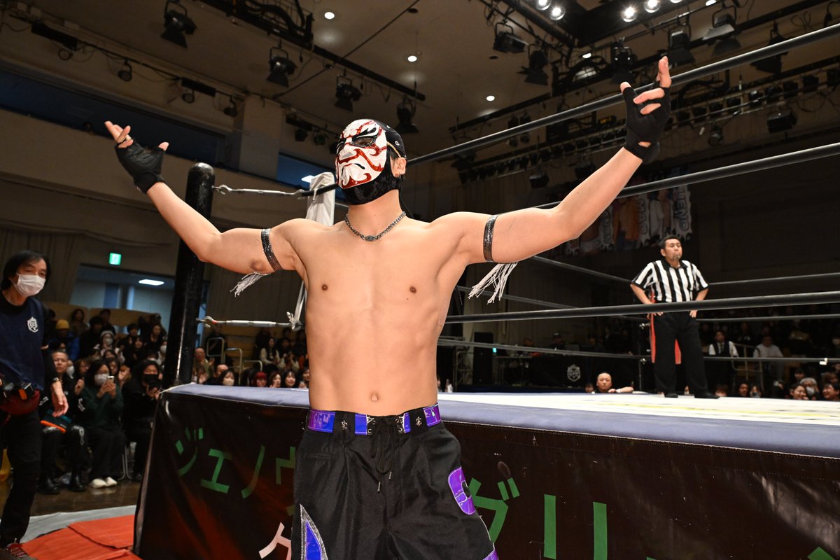 ddtpro's tweet photo. 📢“O-MENZ”隈取、今後の参戦スケジュールが決定！

4月15日後楽園、初の地方大会参戦となる4月18日福岡、4月22日新宿、5月1日&amp;2日札幌、5大会への参戦が決定！

https://t.co/z6FT9MoyTc
#ddtpro #omenz https://t.co/DK0GUvnn0X