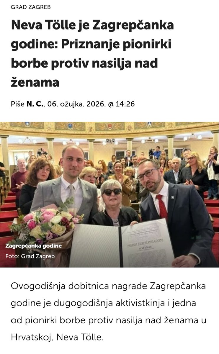 Policajka je brutalno pretučena na dužnosti u Zagrebu, završila je u bolnici, a nasilnik je pušten na slobodu. I gdje su sada Neva Tölle, udruge, aktivistice i sve one koje godinama monopoliziraju temu zaštite žena? Nema ih. Muk. To nije borba za žene. To je odvratni selektivni